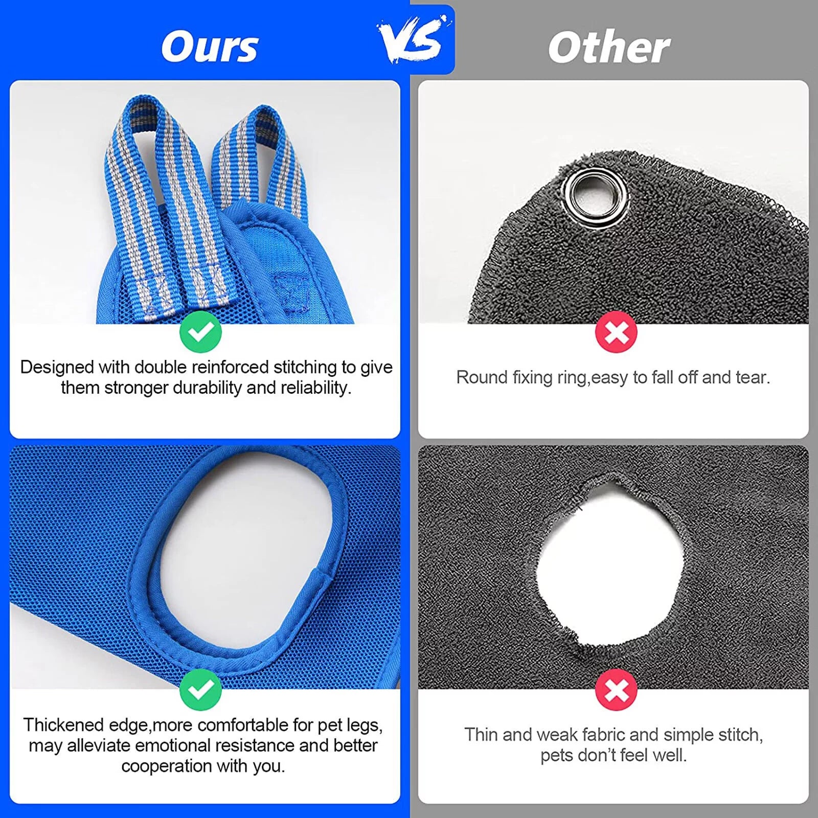 Pet Supplies Pet Grooming for Dog Grooming Harness for Nail Trimming Pet Grooming Sling Helper Holder Pets Polyester Red