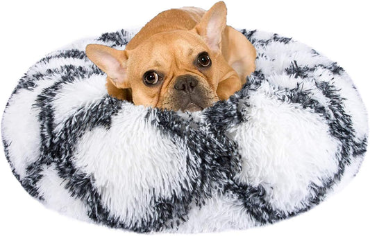 INVENHO Medium Dog Bed for Large Medium Small Dogs, Rectangle Washable Dog Bed, Orthopedic Dog Bed, Soft Calming Sleeping Puppy Bed Durable Pet Cuddler with Anti-Slip Bottom