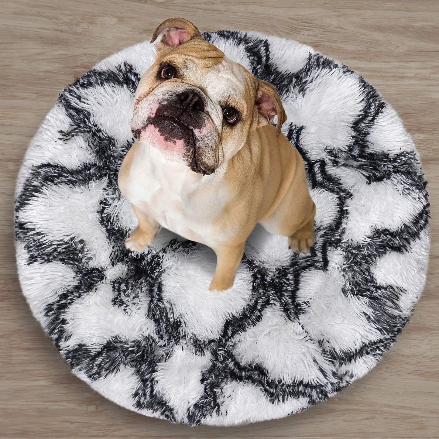 INVENHO Medium Dog Bed for Large Medium Small Dogs, Rectangle Washable Dog Bed, Orthopedic Dog Bed, Soft Calming Sleeping Puppy Bed Durable Pet Cuddler with Anti-Slip Bottom